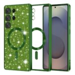 Techsuit Samsung Galaxy S25 Ultra Luxury Glitter Magsafe Θήκη Σιλικόνης - Deep Green
