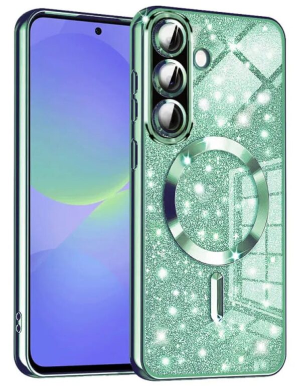 Techsuit Samsung Galaxy A36 5G / A56 5G Magsafe Luxury Glitter Θήκη Σιλικόνης - Light Green Techsuit Samsung Galaxy A36 5G / A56 5G Magsafe Luxury Glitter Θήκη Σιλικόνης - Light Green
