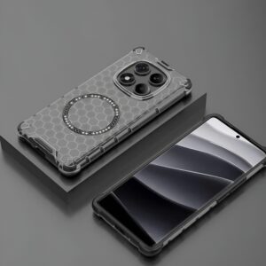 Techsuit Xiaomi Redmi Note 14 Pro 4G HoneyComb Shield Θήκη Σκληρή με Magsafe - Black