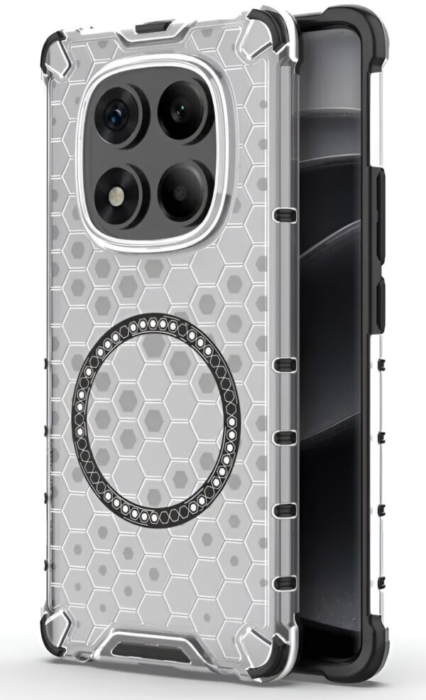 Techsuit Xiaomi Redmi Note 14 Pro 4G HoneyComb Shield Θήκη Σκληρή με Magsafe - White Techsuit Xiaomi Redmi Note 14 Pro 4G HoneyComb Shield Θήκη Σκληρή με Magsafe - White