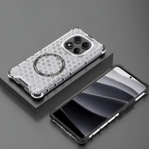Techsuit Xiaomi Redmi Note 14 Pro 4G HoneyComb Shield Θήκη Σκληρή με Magsafe - White