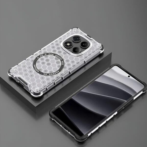 Techsuit Xiaomi Redmi Note 14 Pro 4G HoneyComb Shield Θήκη Σκληρή με Magsafe - White