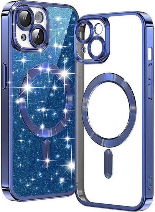 Techsuit iPhone 15 MagSafe Luxury Glitter Θήκη με Πλαίσιο Σιλικόνης Διάφανη - Deep Blue Techsuit iPhone 15 MagSafe Luxury Glitter Θήκη με Πλαίσιο Σιλικόνης Διάφανη - Deep Blue