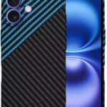 Techsuit iPhone 16 Carbonite Fibershell Θήκη Σκληρή - Blue Pulse