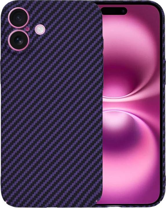 Techsuit iPhone 16 Carbonite Fibershell Θήκη Σκληρή - Purple