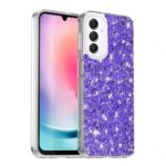 Techsuit Samsung Galaxy A16 4G / A16 5G Sparkly Glitter Θήκη με Πλαίσιο Σιλικόνης Διάφανη - Purple