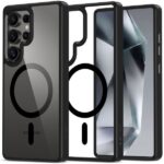 Tech-Protect Samsung Galaxy S25 Ultra 5G MagSafe Magmat Θήκη με Πλαίσιο Σιλικόνης Διάφανη - Black