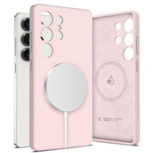 Tech-Protect Samsung Galaxy S25 Ultra 5G MagSafe Liquid Silicone Θήκη Σιλικόνης - Pink Pearl