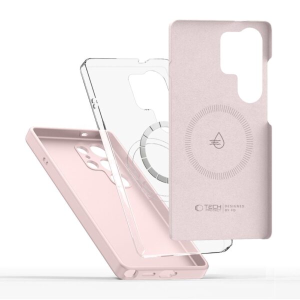 Tech-Protect Samsung Galaxy S25 Ultra 5G MagSafe Liquid Silicone Θήκη Σιλικόνης - Pink Pearl