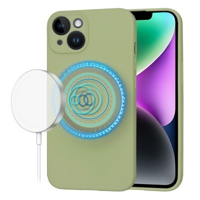 Techsuit iPhone 13 MagSafe Softflex Θήκη Σιλικόνης - Green
