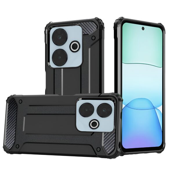 Techsuit Xiaomi Redmi 13 / Poco M6 4G Hybrid Armor Θήκη Σκληρή - Black