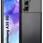 Techsuit Samsung Galaxy A05s CarbonFiber Θήκη Σιλικόνης TPU - Black