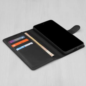 Techsuit Xiaomi Redmi 14C 4G / Poco C75 Leather Folio Θήκη Βιβλίο - Black