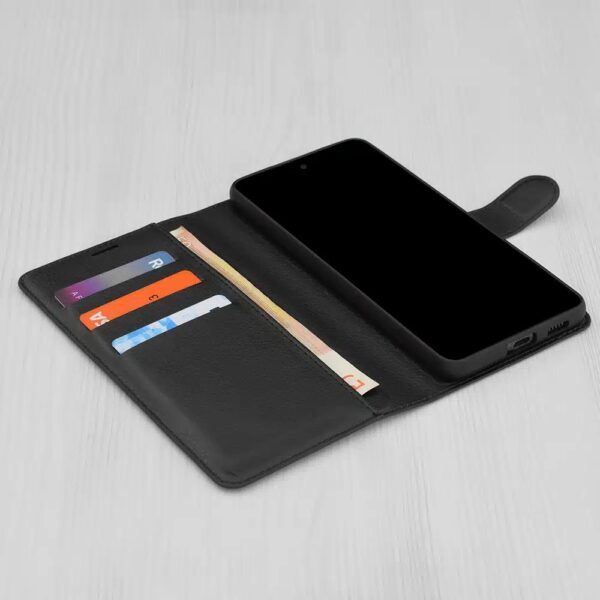 Techsuit Xiaomi Redmi 14C 4G / Poco C75 Leather Folio Θήκη Βιβλίο - Black