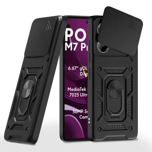 Techsuit Xiaomi Poco M7 Pro 5G Camshield Series Θήκη Σκληρή - Black