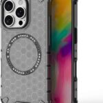 Techsuit iPhone 16 Pro Magsafe Honeycomb Shield Θήκη Σκληρή - Black