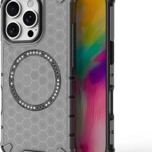 Techsuit iPhone 16 Pro Magsafe Honeycomb Shield Θήκη Σκληρή - Black