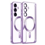 Techsuit Samsung Galaxy S25 MagSafe Luxury Crystal Θήκη Σιλικόνης Διάφανη - Light Purple