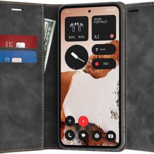 Techsuit Samsung Galaxy A05s 4G Confy Cover Θήκη Βιβλίο - Black