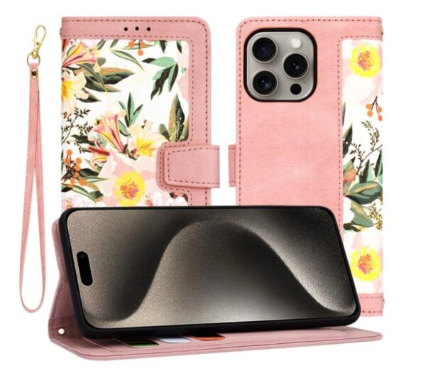 Techsuit iPhone 16 Pro Flipcraft Θήκη Βιβλίο - Sweetheart Pink