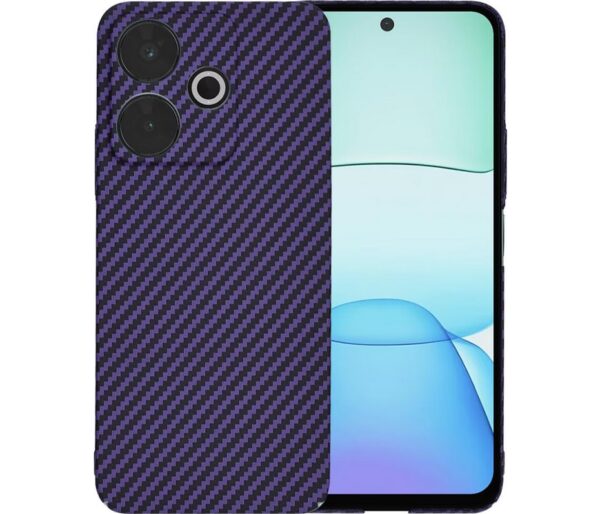 Techsuit Xiaomi Redmi 13 / Poco M6 4G Carbonite Fibershell Θήκη Σκληρή - Purple