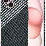 Techsuit iPhone 15 Carbonite Fibershell Θήκη Σκληρή - Stealth Gray