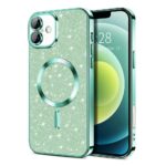 Techsuit iPhone 16 MagSafe Luxury Glitter Θήκη με Πλαίσιο Σιλικόνης Διάφανη - Light Green