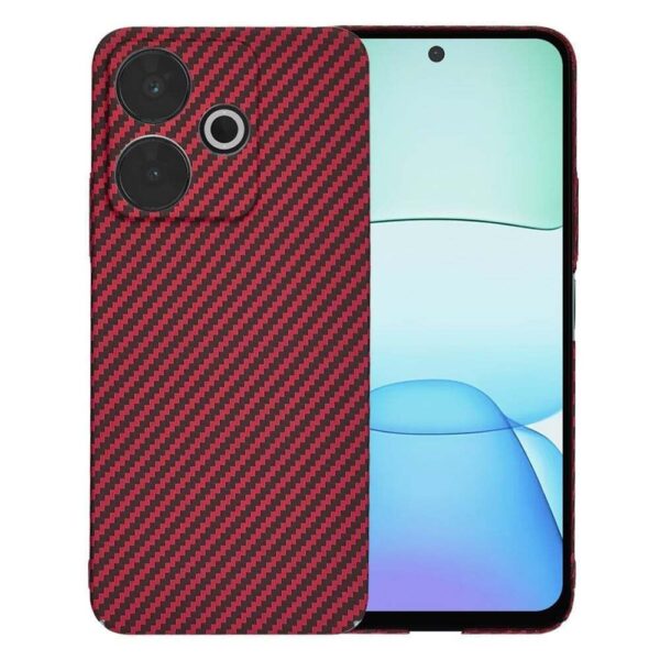 Techsuit Xiaomi Redmi 13 / Poco M6 4G Carbonite Fibershell Θήκη Σκληρή - Red Techsuit Xiaomi Redmi 13 / Poco M6 4G Carbonite Fibershell Θήκη Σκληρή - Red