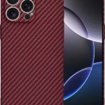 Techsuit iPhone 16 Pro Carbonite Fibershell Θήκη Σκληρή - Red