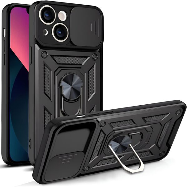 Techsuit iPhone 13 Camshield Series Θήκη Σκληρή - Black