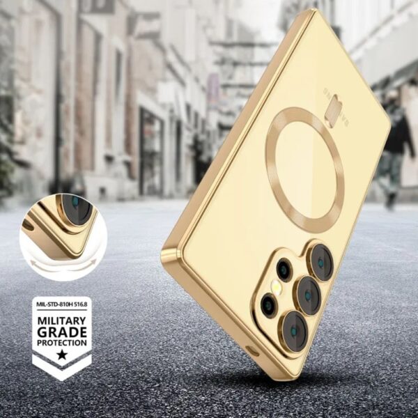 Tech - Protect Samsung Galaxy S25 Ultra Magflex Θήκη Σιλικόνης - Shiny Gold