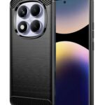 Techsuit Xiaomi Redmi Note 14 Pro 4G / Poco F7 Carbon Silicone Θήκη Σιλικόνης TPU - Black