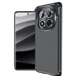 Techsuit Xiaomi Redmi Note 14 Pro 4G Carbon Fiber Θήκη Σιλικόνης TPU - Black