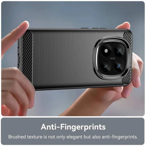 Techsuit Xiaomi Redmi Note 14 Pro 4G Carbon Silicone Θήκη Σιλικόνης TPU - Blue