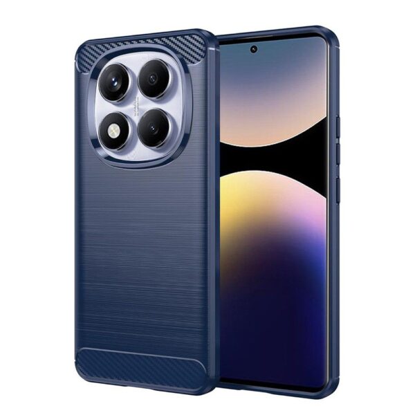 Techsuit Xiaomi Redmi Note 14 Pro 4G Carbon Silicone Θήκη Σιλικόνης TPU - Blue