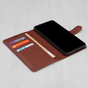 Techsuit Samsung Galaxy A16 4G / 5G Leather Folio Θήκη Βιβλίο - Brown