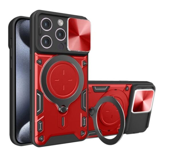 Techsuit iPhone 15 Camguard Pro Θήκη Σκληρή - Red