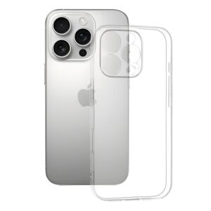 Techsuit iPhone 16 Pro Clear Silicone Θήκη Σιλικόνης TPU - Διάφανη