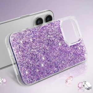 Techsuit Samsung Galaxy A26 5G / A17 5G Sparkly Glitter Θήκη Σκληρή - Purple