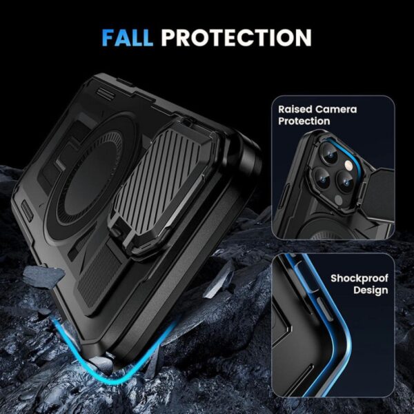 Techsuit iPhone 16 MagSafe CamVault Θήκη Σκληρή - Black