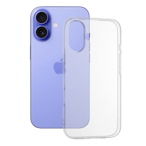 Techsuit iPhone 16 Shockproof Clear Silicone Θήκη Σιλικόνης - Διάφανη
