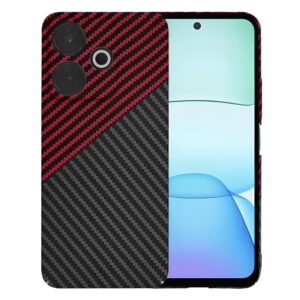 Techsuit Xiaomi Redmi 13 / Poco M6 4G Carbonite Fibershell Θήκη Σκληρή - Red Vortex