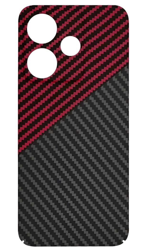Techsuit Xiaomi Redmi 13 / Poco M6 4G Carbonite Fibershell Θήκη Σκληρή - Red Vortex