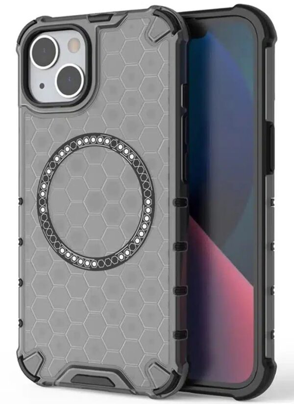 Techsuit iPhone 14 MagSafe Honeycomb Shield Σκληρή Θήκη - Black
