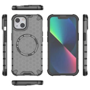 Techsuit iPhone 14 MagSafe Honeycomb Shield Σκληρή Θήκη - Black