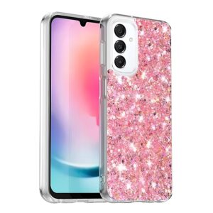 Techsuit Samsung Galaxy A16 4G / A16 5G Sparkly Glitter Θήκη Σκληρή - Pink