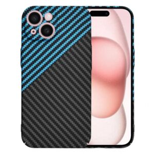Techsuit iPhone 15 Carbonite Fibershell Θήκη Σκληρή - Blue Pulse