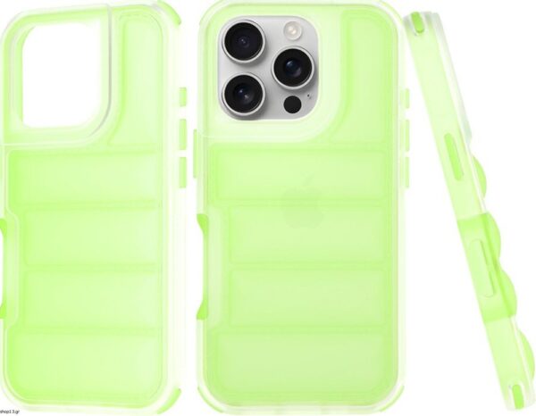 Techsuit iPhone 15 Pro Max Wave Shield Θήκη Σιλικόνης - Green