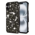 Techsuit iPhone 16 MagSafe Luxury Glitter Θήκη Σιλικόνης - Black