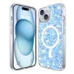 Techsuit iPhone 15 Sparkly Glitter Θήκη Σκληρή με Magsafe - Blue